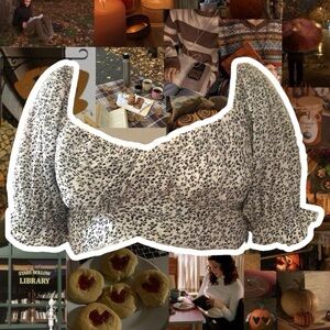 Black and white crop top